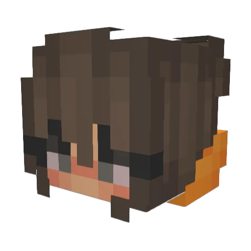 beacheagle Minecraft avatar head, 3D render