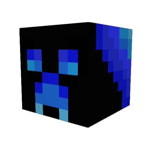 beaddog Minecraft avatar head, 3D render