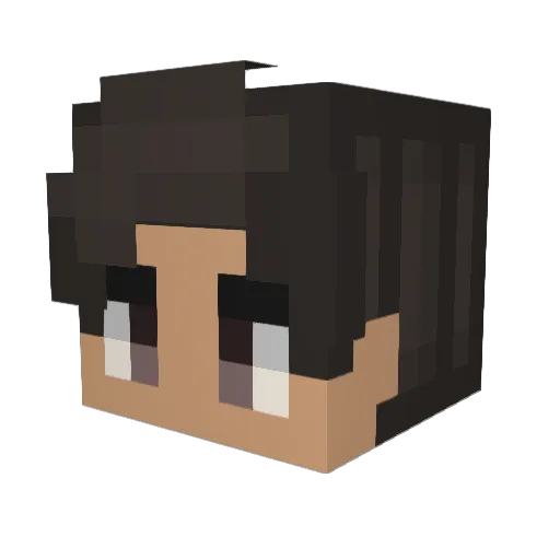 beafcake Minecraft avatar head, 3D render