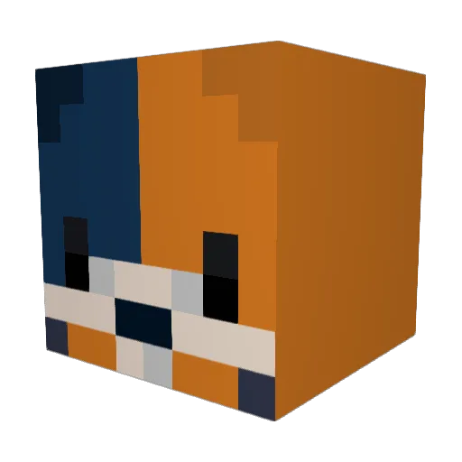 beag2000 Minecraft avatar head, 3D render