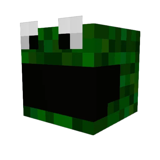 beaker80 Minecraft avatar head, 3D render