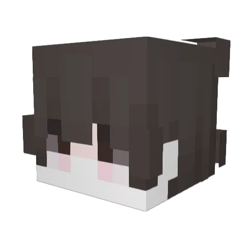 beamedbyrose Minecraft avatar head, 3D render