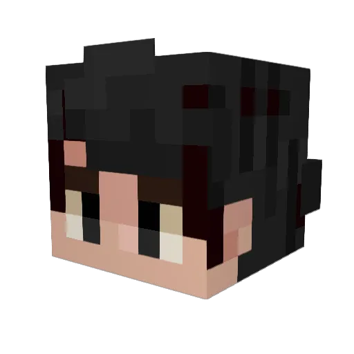 beammngdrive Minecraft avatar head, 3D render