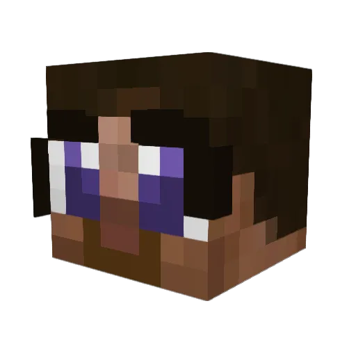 beamocak Minecraft avatar head, 3D render