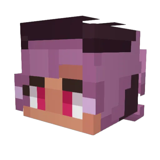 beamsniper Minecraft avatar head, 3D render