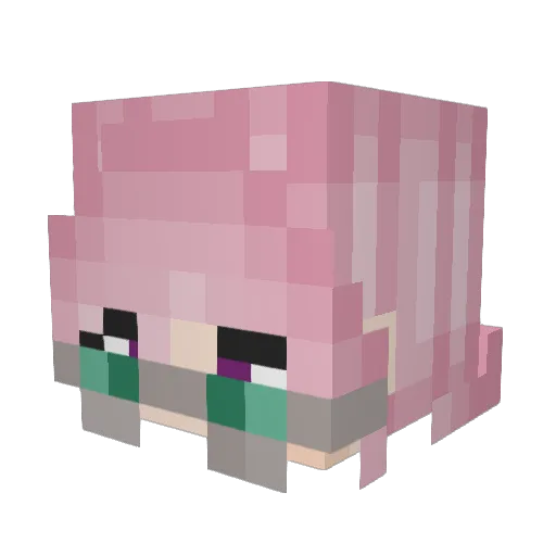bean759 Minecraft avatar head, 3D render