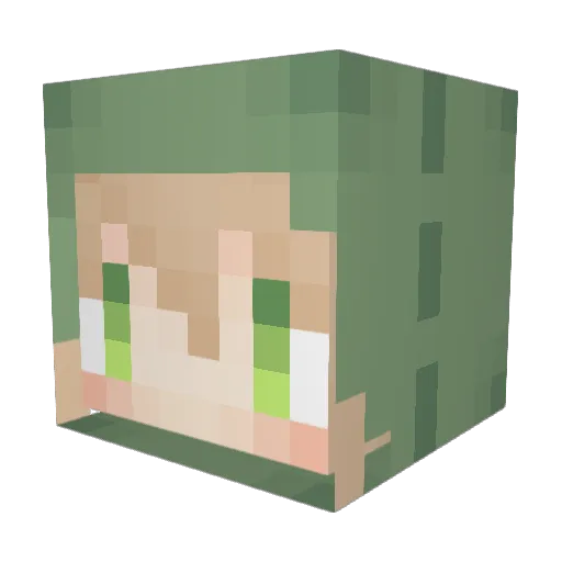 bean_jam Minecraft avatar head, 3D render