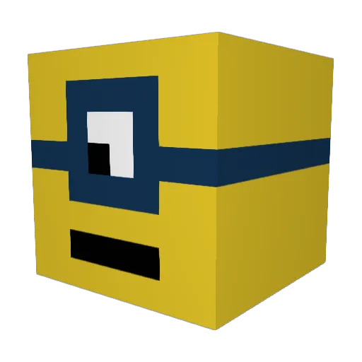 bean_time Minecraft avatar head, 3D render