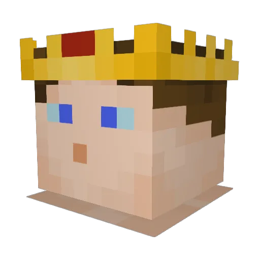 beanboozlr Minecraft avatar head, 3D render