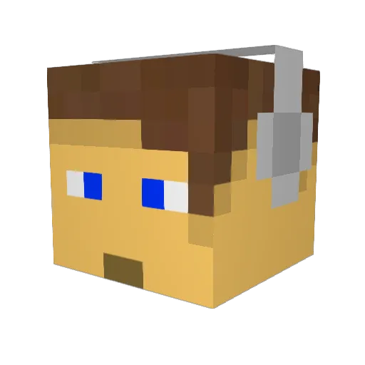 beanboy10 Minecraft avatar head, 3D render