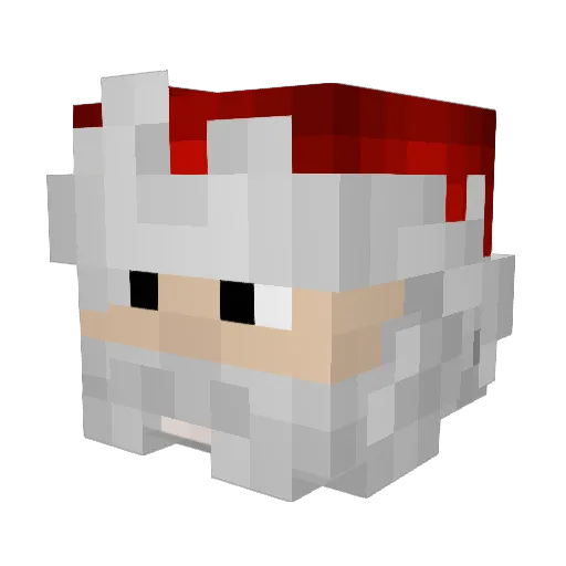 beanchan Minecraft avatar head, 3D render