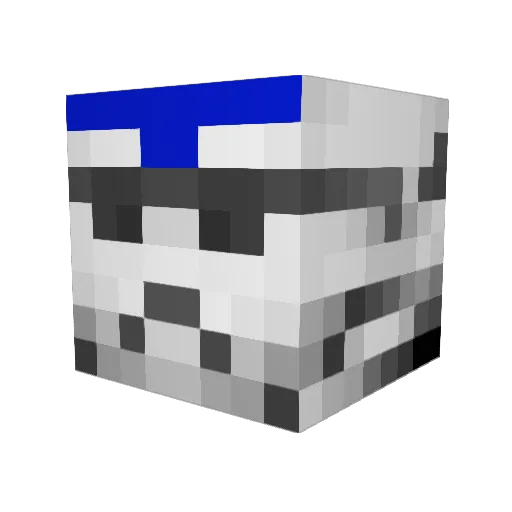 beanie_gamer Minecraft avatar head, 3D render