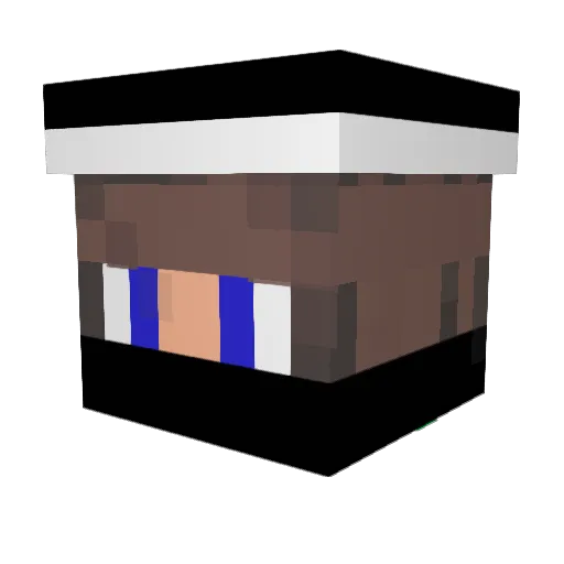 beanistang Minecraft avatar head, 3D render