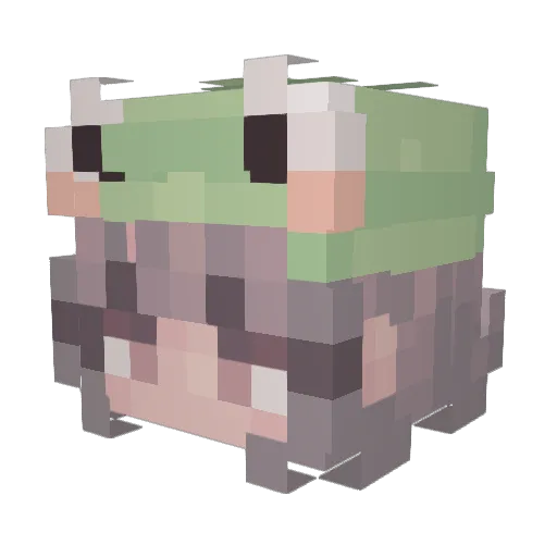 beanjean Minecraft avatar head, 3D render