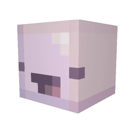 beanlean Minecraft avatar head, 3D render