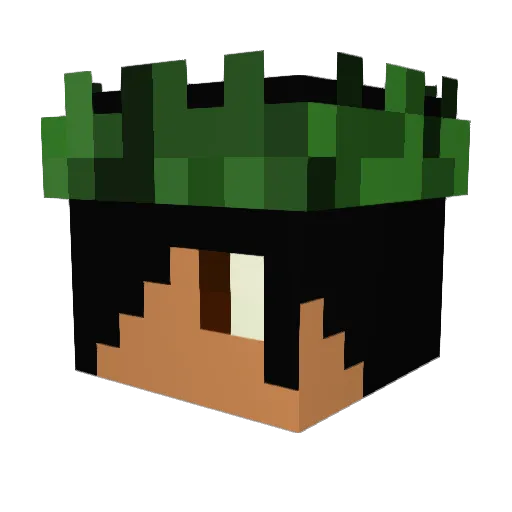 beanm14 Minecraft avatar head, 3D render