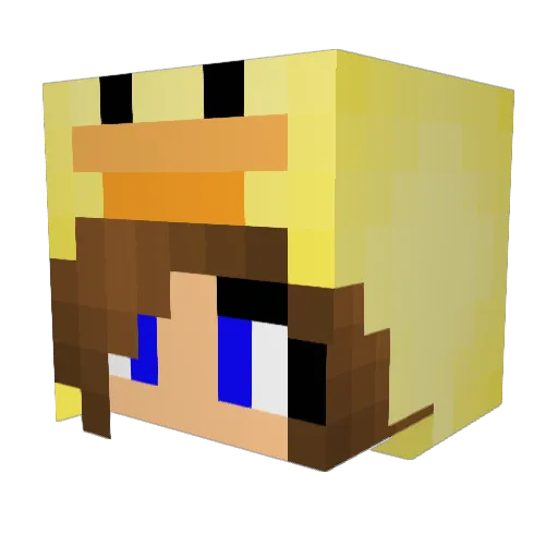 beannn55 Minecraft avatar head, 3D render