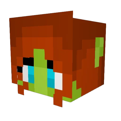 beanpole_31 Minecraft avatar head, 3D render