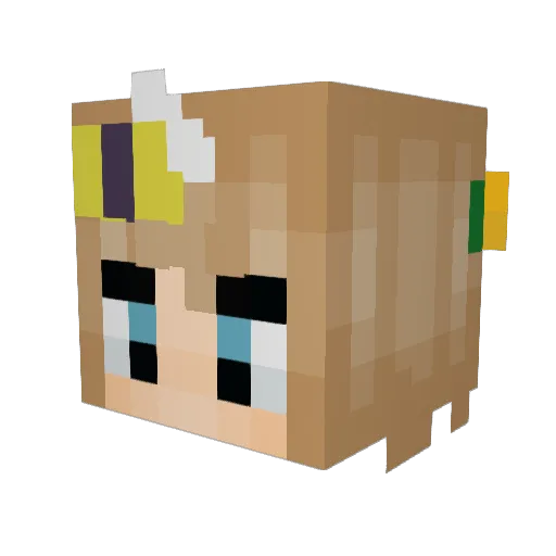 beans2003 Minecraft avatar head, 3D render
