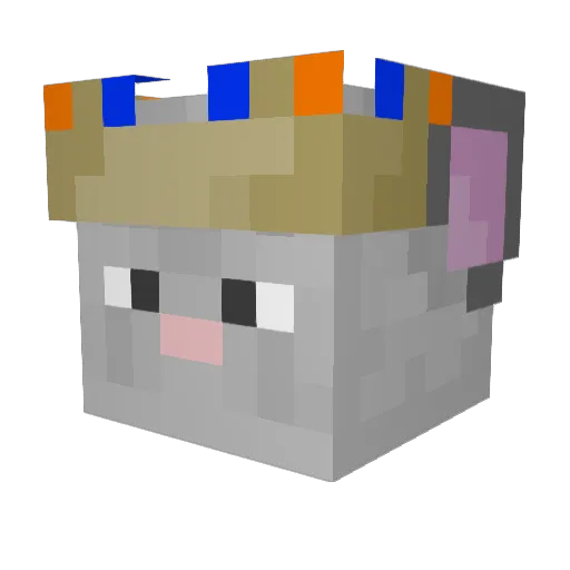 beans4theW Minecraft avatar head, 3D render