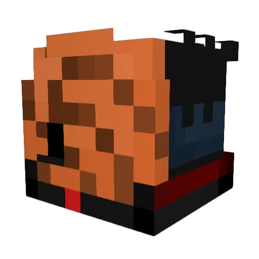 beansgottascorp Minecraft avatar head, 3D render