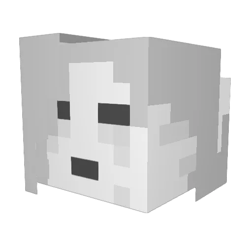 beansoup09 Minecraft avatar head, 3D render