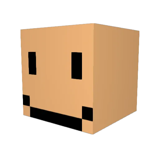 beansss747 Minecraft avatar head, 3D render