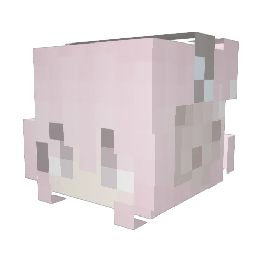 beantacoo Minecraft avatar head, 3D render