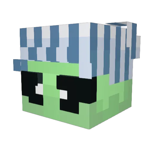 beanxcream Minecraft avatar head, 3D render