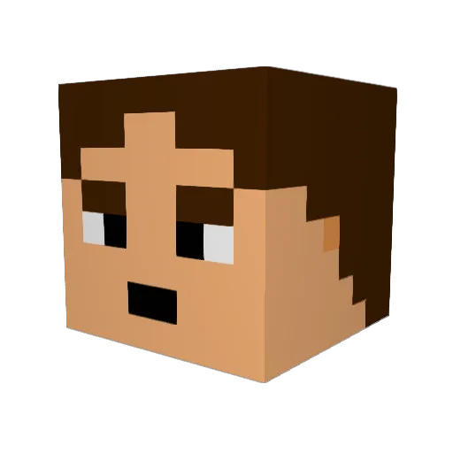 bear1278 Minecraft avatar head, 3D render