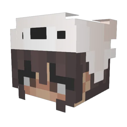 bear5444 Minecraft avatar head, 3D render