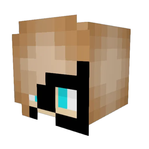 bearAva Minecraft avatar head, 3D render