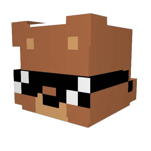 bear_bear0330 Minecraft avatar head, 3D render