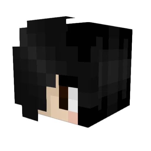 bear_blue Minecraft avatar head, 3D render