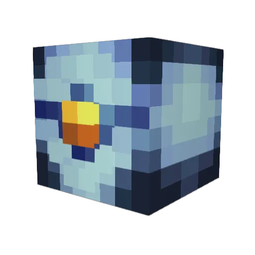 bear_end Minecraft avatar head, 3D render