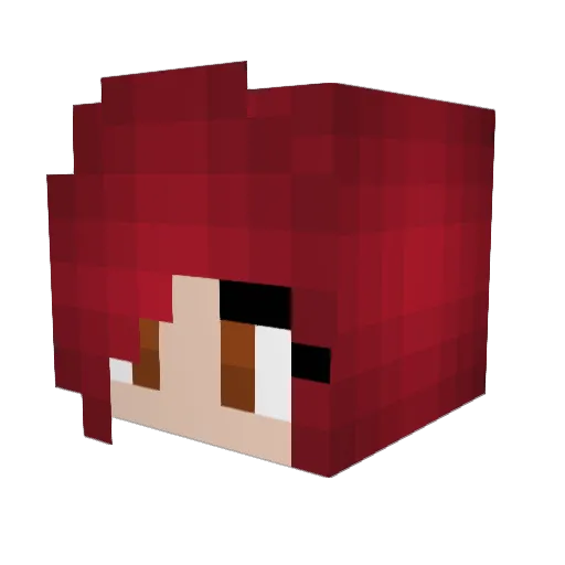 bearattaq Minecraft avatar head, 3D render