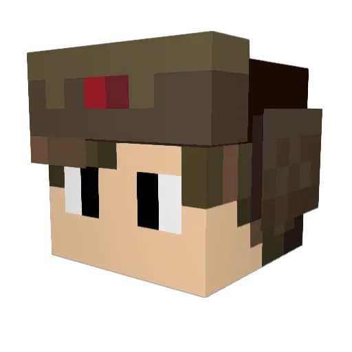 bearchen0325 Minecraft avatar head, 3D render