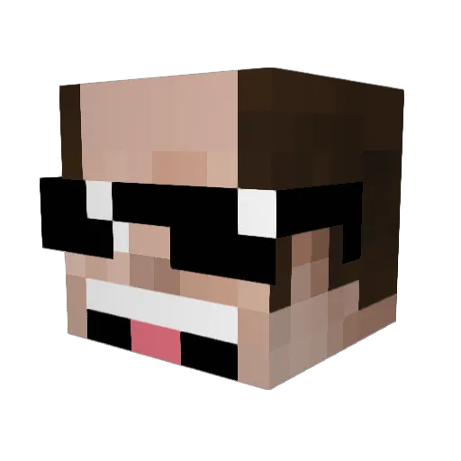 beardo_cz Minecraft avatar head, 3D render