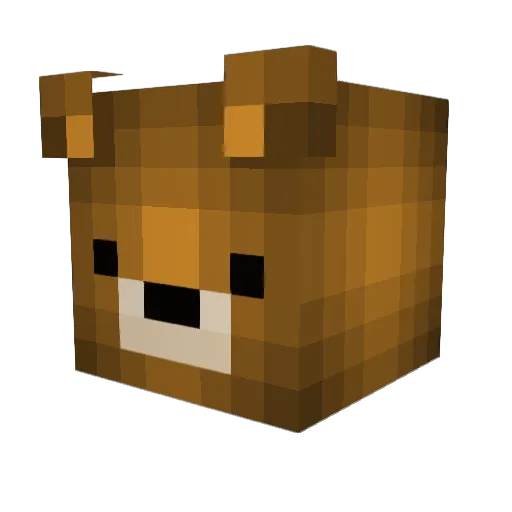bearfighter007 Minecraft avatar head, 3D render