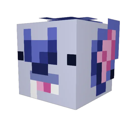 beargrub Minecraft avatar head, 3D render