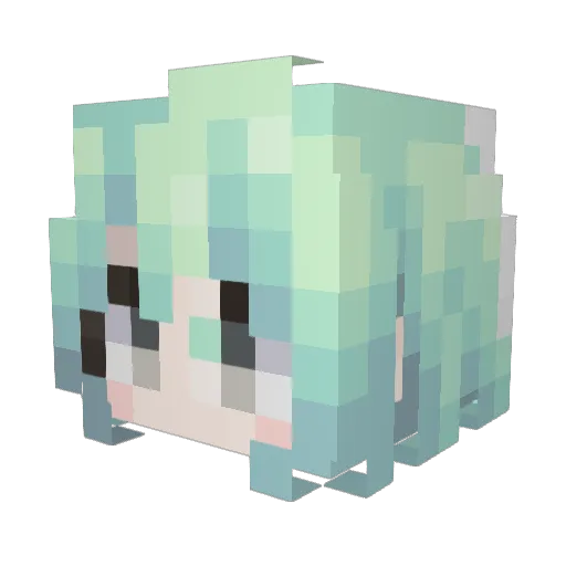 bearhug33 Minecraft avatar head, 3D render