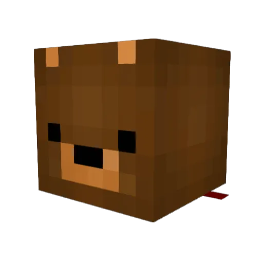 bearjames68 Minecraft avatar head, 3D render