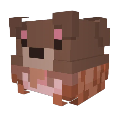 bearly88 Minecraft avatar head, 3D render