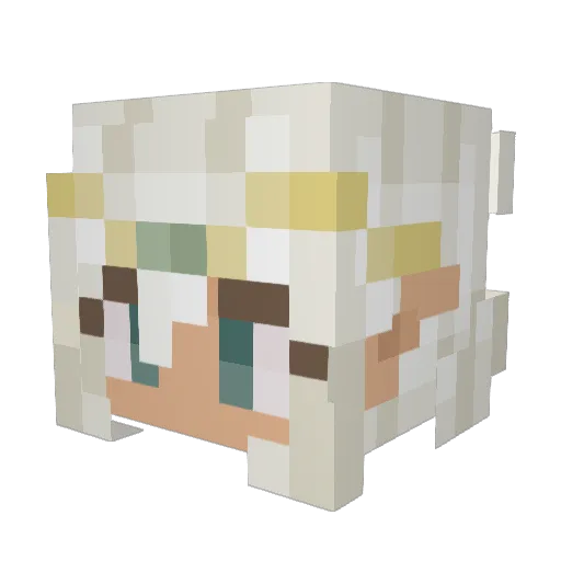 bearlygnome Minecraft avatar head, 3D render