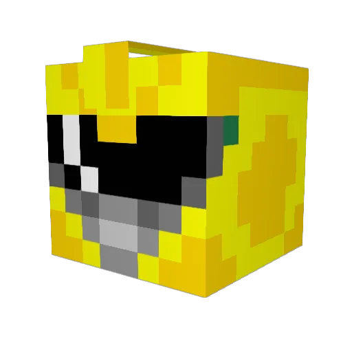 bearlyhuman91 Minecraft avatar head, 3D render