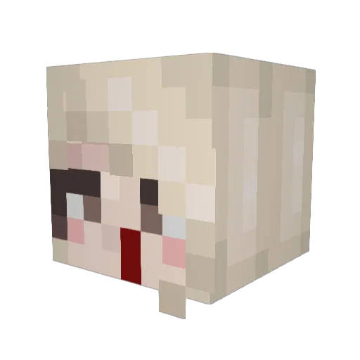 bearmitts Minecraft avatar head, 3D render