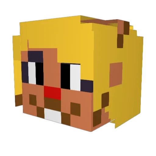 bearofsquares Minecraft avatar head, 3D render