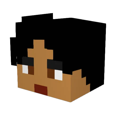 bearsbeets42 Minecraft avatar head, 3D render