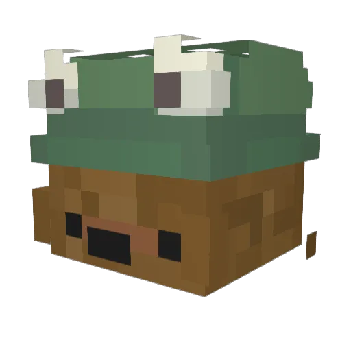 bearunbearable Minecraft avatar head, 3D render