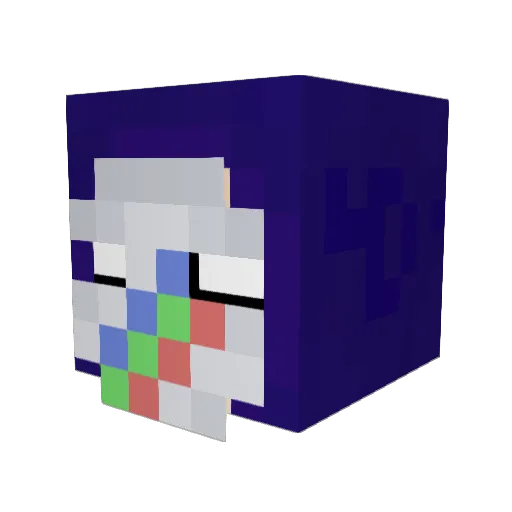 beary_jr Minecraft avatar head, 3D render